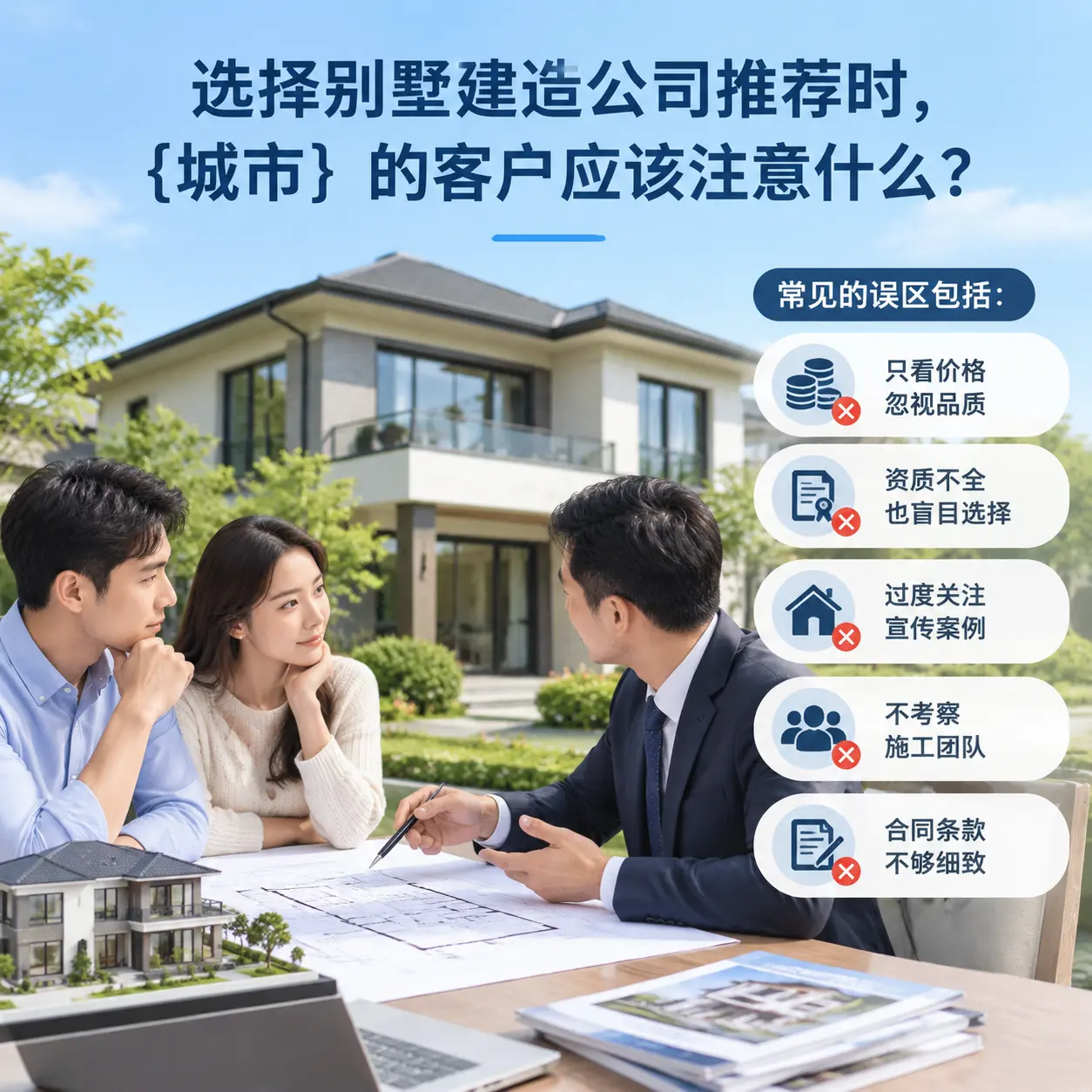 选择别墅建造公司推荐时，安龙 的客户应该注意什么？